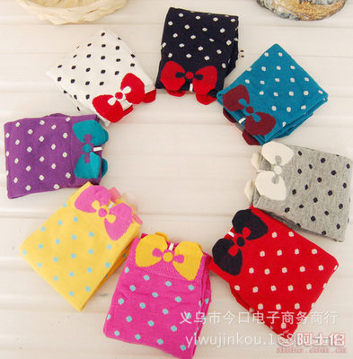 【可愛全棉女襪春夏新款全棉襪韓版圓點蝴蝶結中筒女襪廠家批發(fā)XYWW05】義烏市今口電子商務商行 - 產品庫